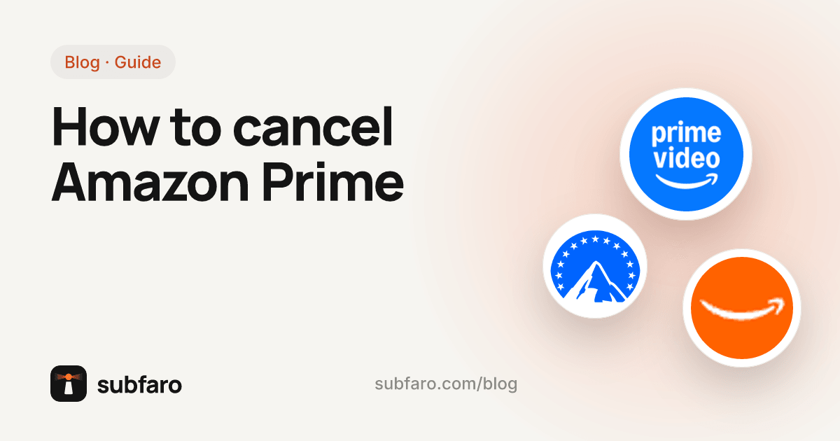How to cancel Amazon Prime