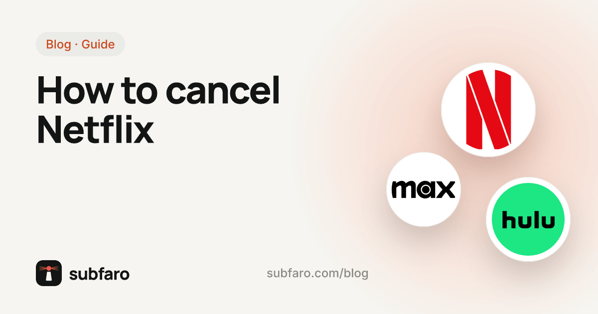 How to cancel Netflix