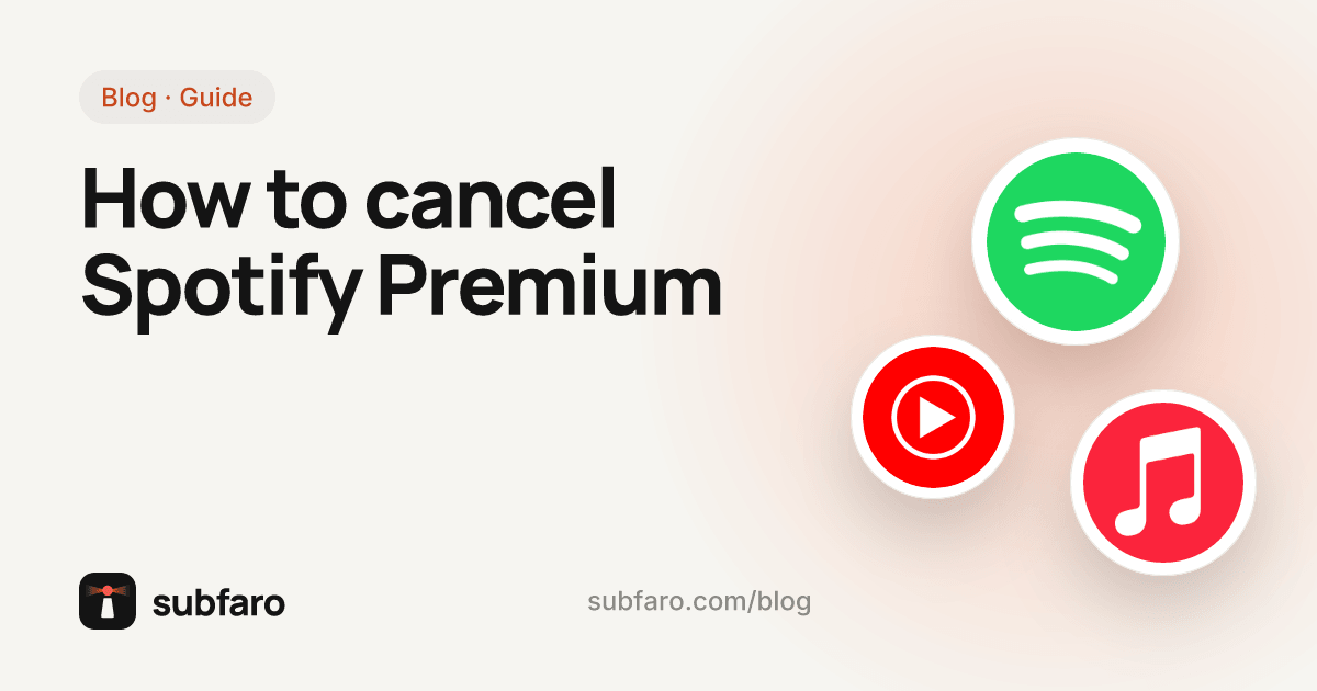 How to cancel Spotify Premium