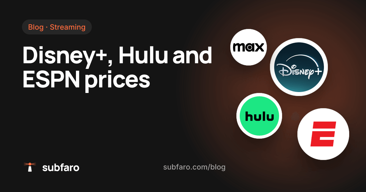 Disney+, Hulu and ESPN prices