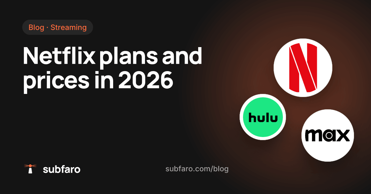 Netflix plans and prices in 2026