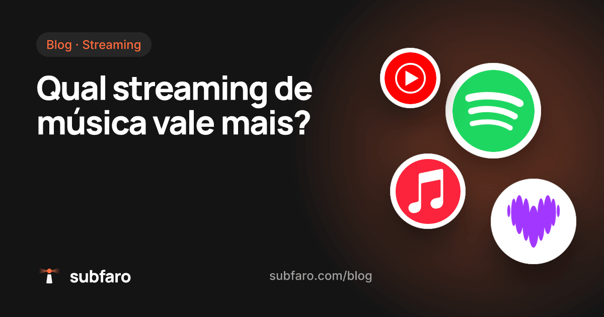 Qual streaming de música vale mais?